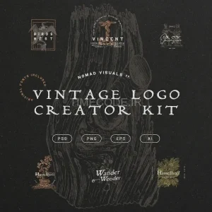 کیت طراحی لوگو سبک وینتیج