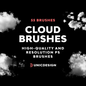 ۵۵ براش ابر برای فتوشاپ